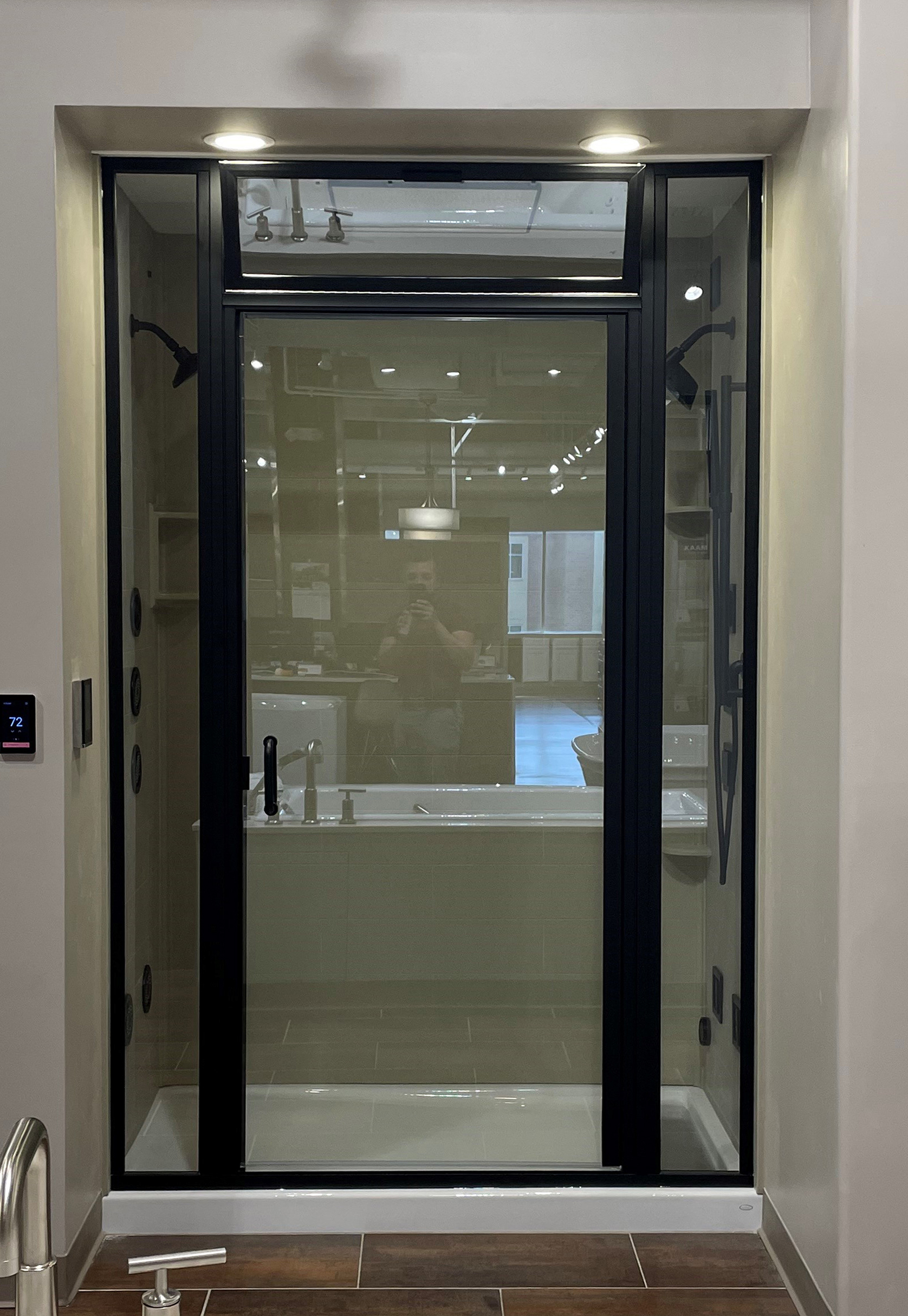 Infinity Semi-Frameless 1/4-inch Glass Panel Swing Door Panel